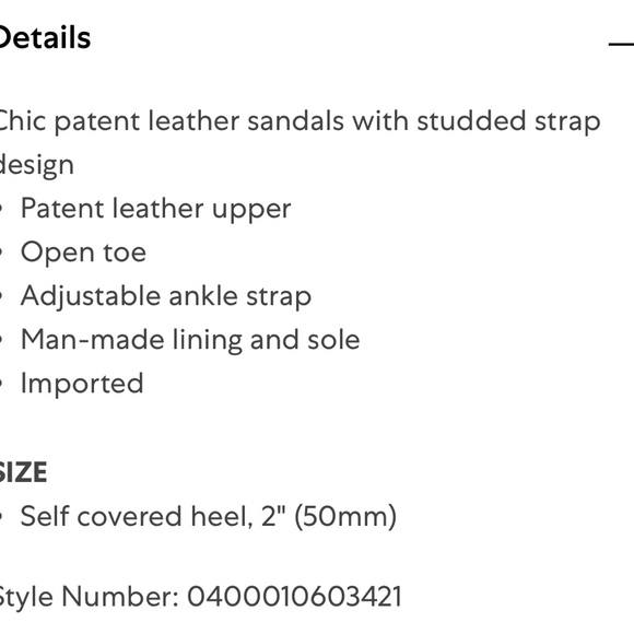 Karl Lagerfeld Tineet Studded Patent Leather Sandals Size 10 - Picture 2 of 9